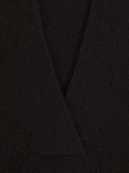 Cashmere V-Neck Jumper in Chocolate Brown | Reiss Women Featured