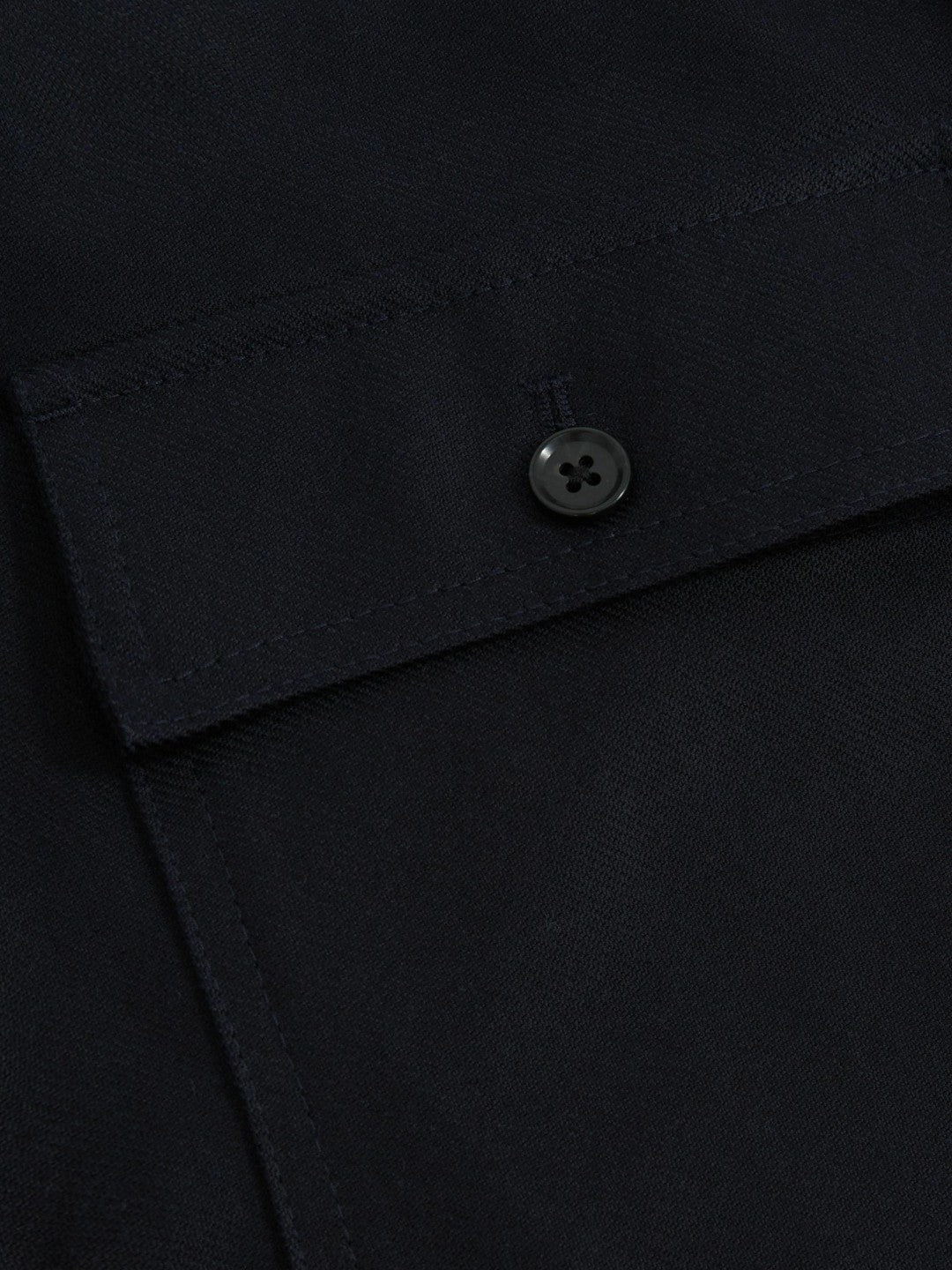 Lyocell Cotton Wide Utility Trousers in Navy | Reiss Men Recommended