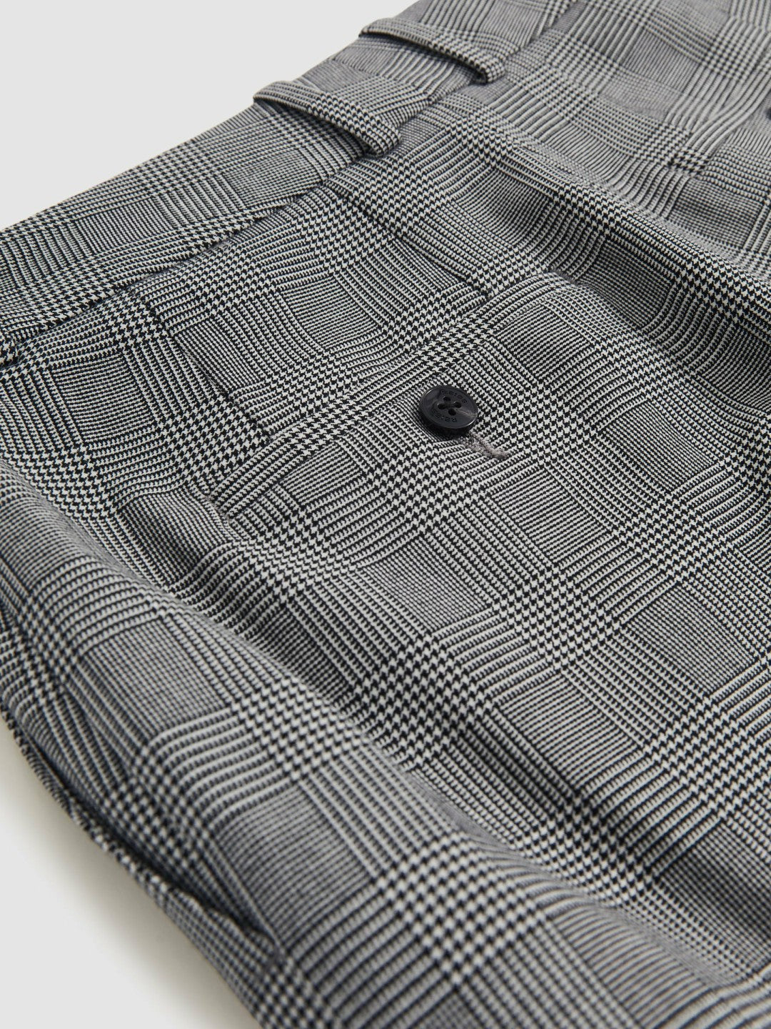 Petite Check Slim-Fit Suit Trousers in Grey | Reiss Women Exclusive