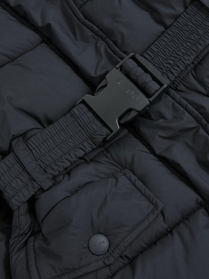 Longline Hooded Puffer Coat in Navy | Reiss Children & Baby Featured