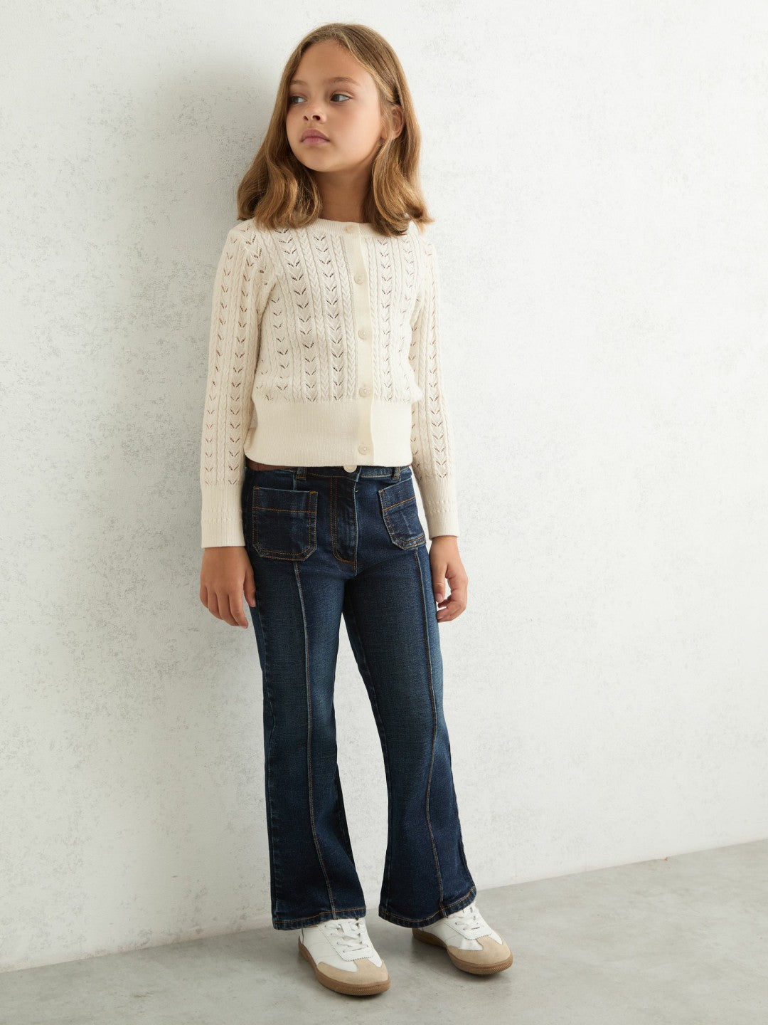 Cardigan in Ivory | Reiss Children & Baby Premium