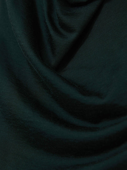 Cotton-Blend Cowl-Neck Sleeveless Top in Green | Reiss Women Premium
