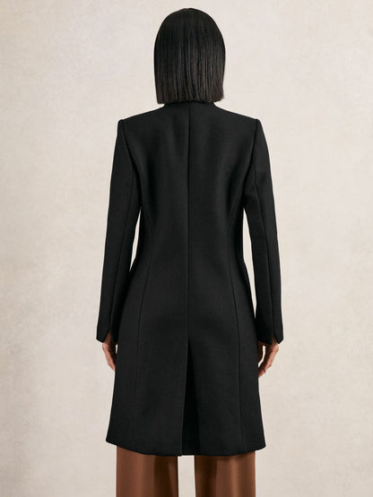 Coat in Black | Reiss Women New