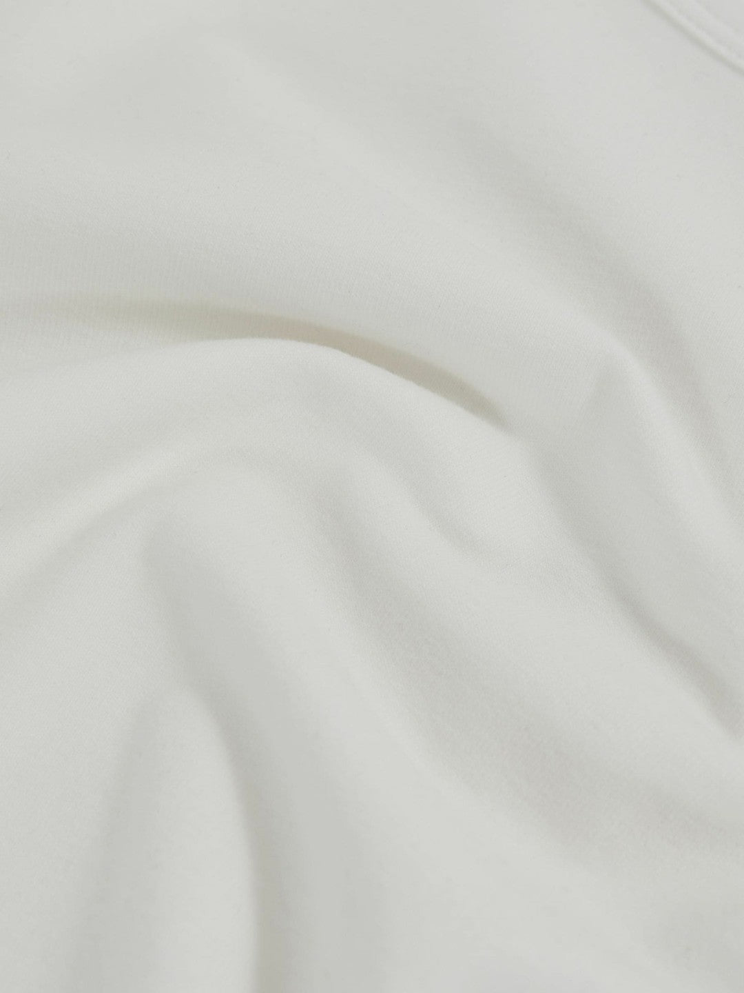 Cotton Crew-Neck Long-Sleeve T-Shirt With Stretch in White | Reiss Women Featured