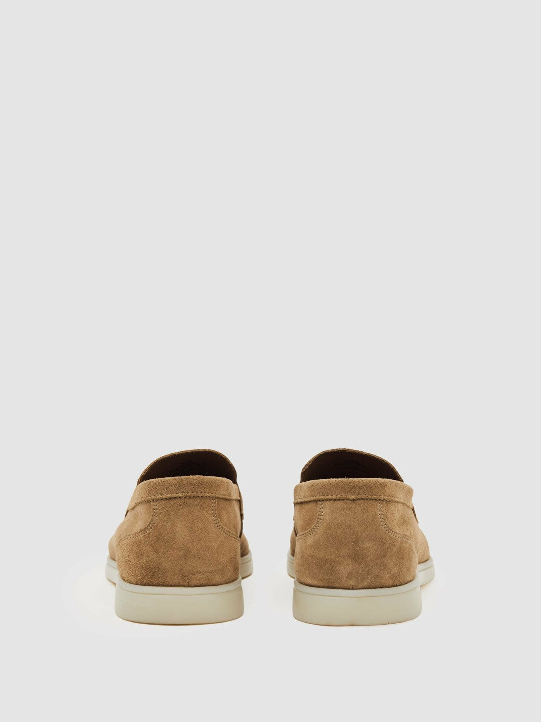 Suede Slip-On Loafers in Stone | Reiss Men Signature