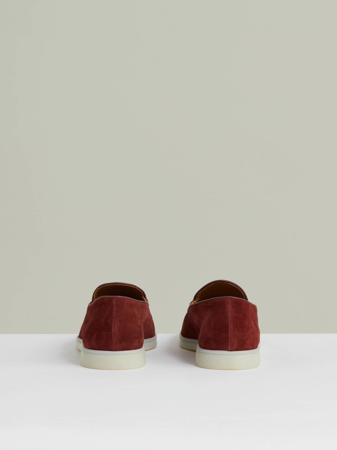 Suede Tassel Loafers in Maroon Red | Reiss Men Premium