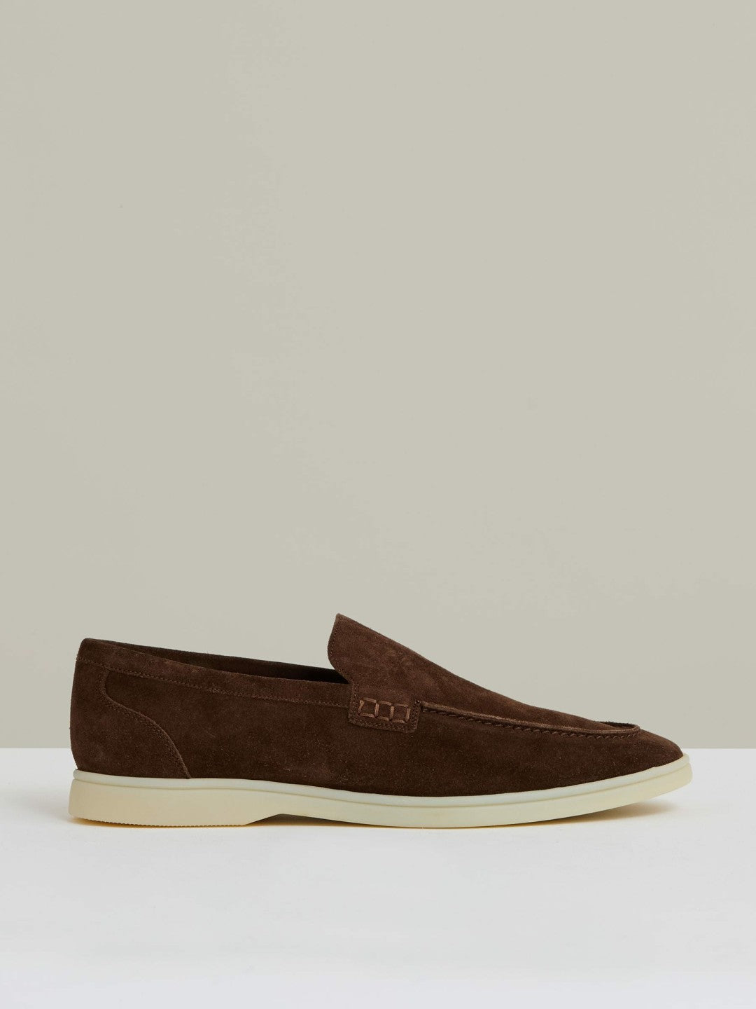 Suede Slip-On Loafers in Chocolate Brown | Reiss Men Recommended