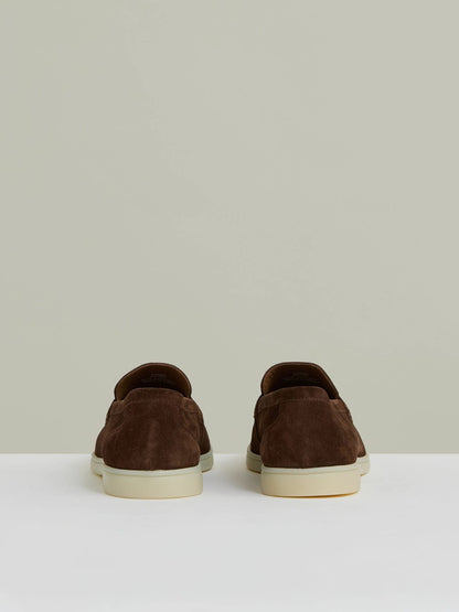Suede Slip-On Loafers in Chocolate Brown | Reiss Men Recommended