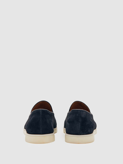 Suede Tassel Loafers in Navy | Reiss Men Signature