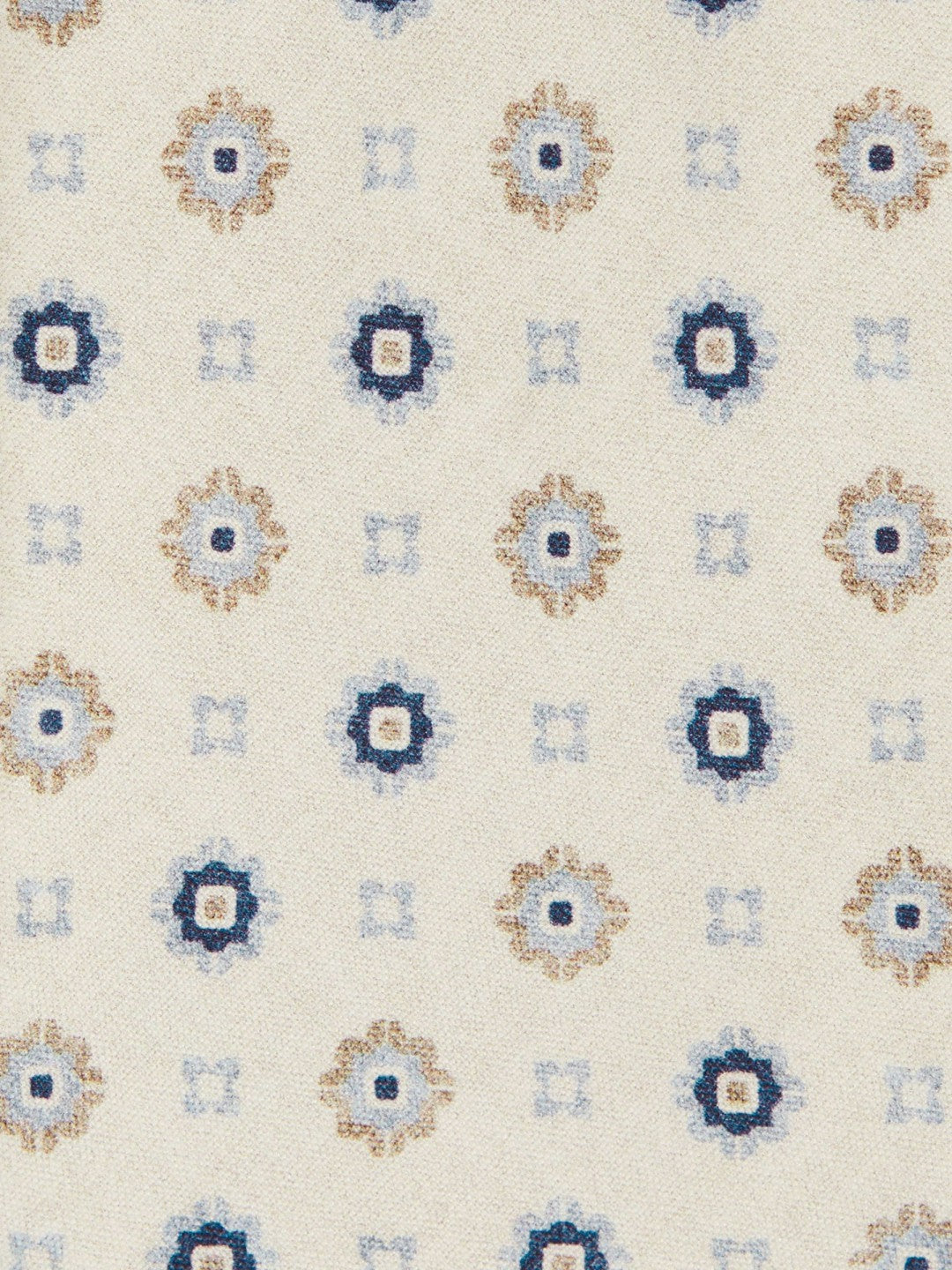 Silk Floral-Medallion Tie in Ivory | Reiss Men Featured