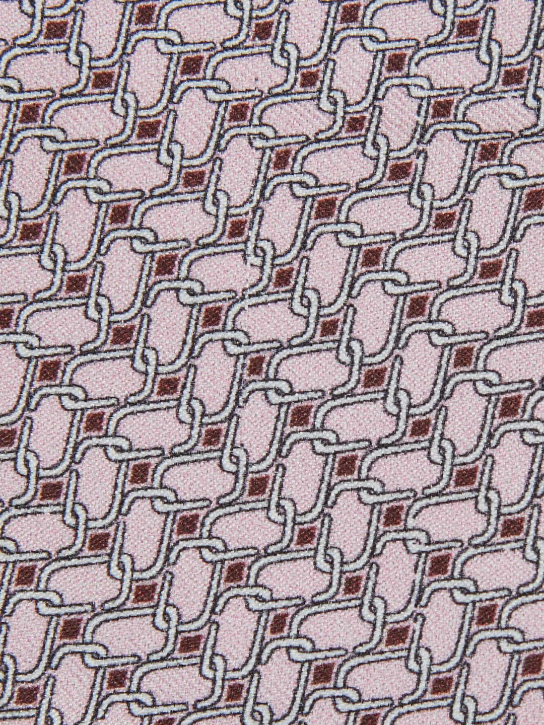 Silk Geometric-Chain Print Tie in Soft Pink | Reiss Men Popular