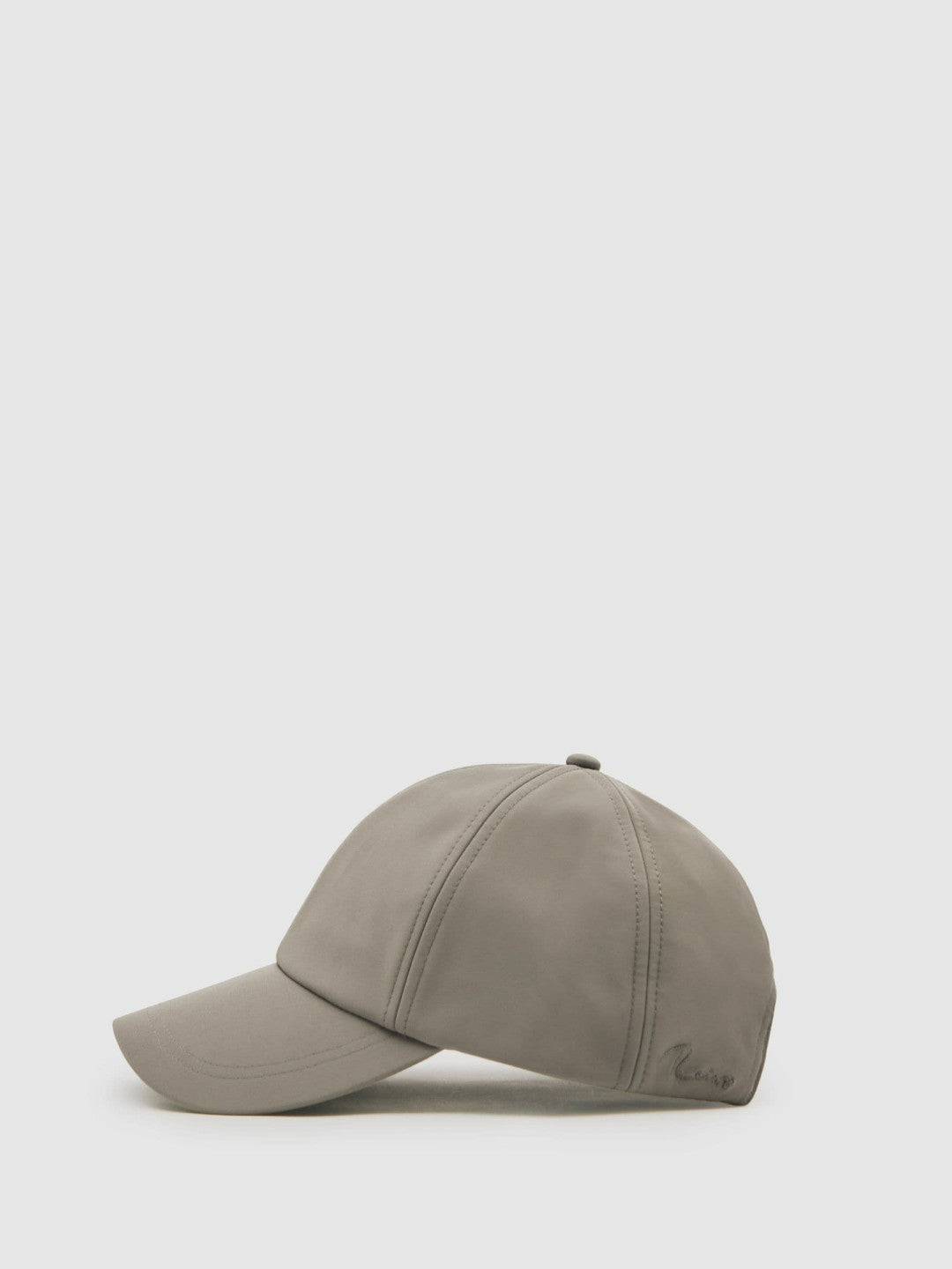 Embroidered Logo Tech Baseball Cap in Mushroom Brown | Reiss Men Trending