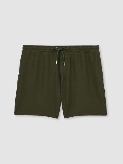 Textured Drawstring Shorts in Green | Reiss Men Trending