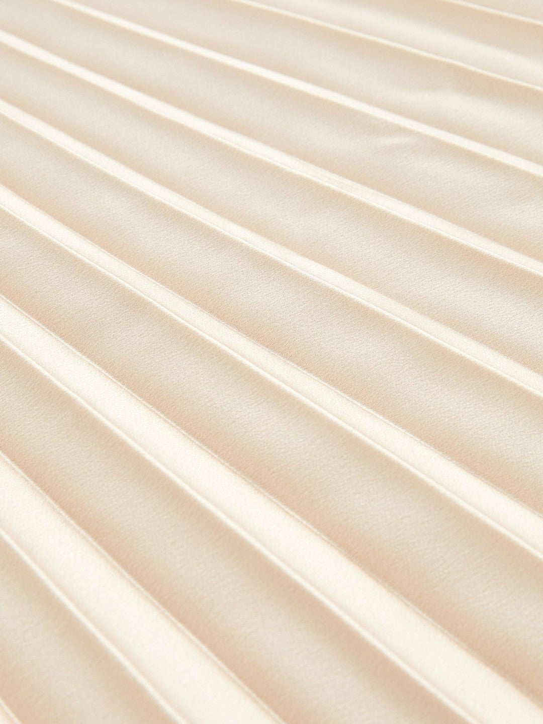 Pleated Midi Skirt in Champagne Neutral | Reiss Women Exclusive