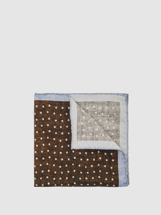 Pocket Squares in Chocolate Brown | Reiss Men New
