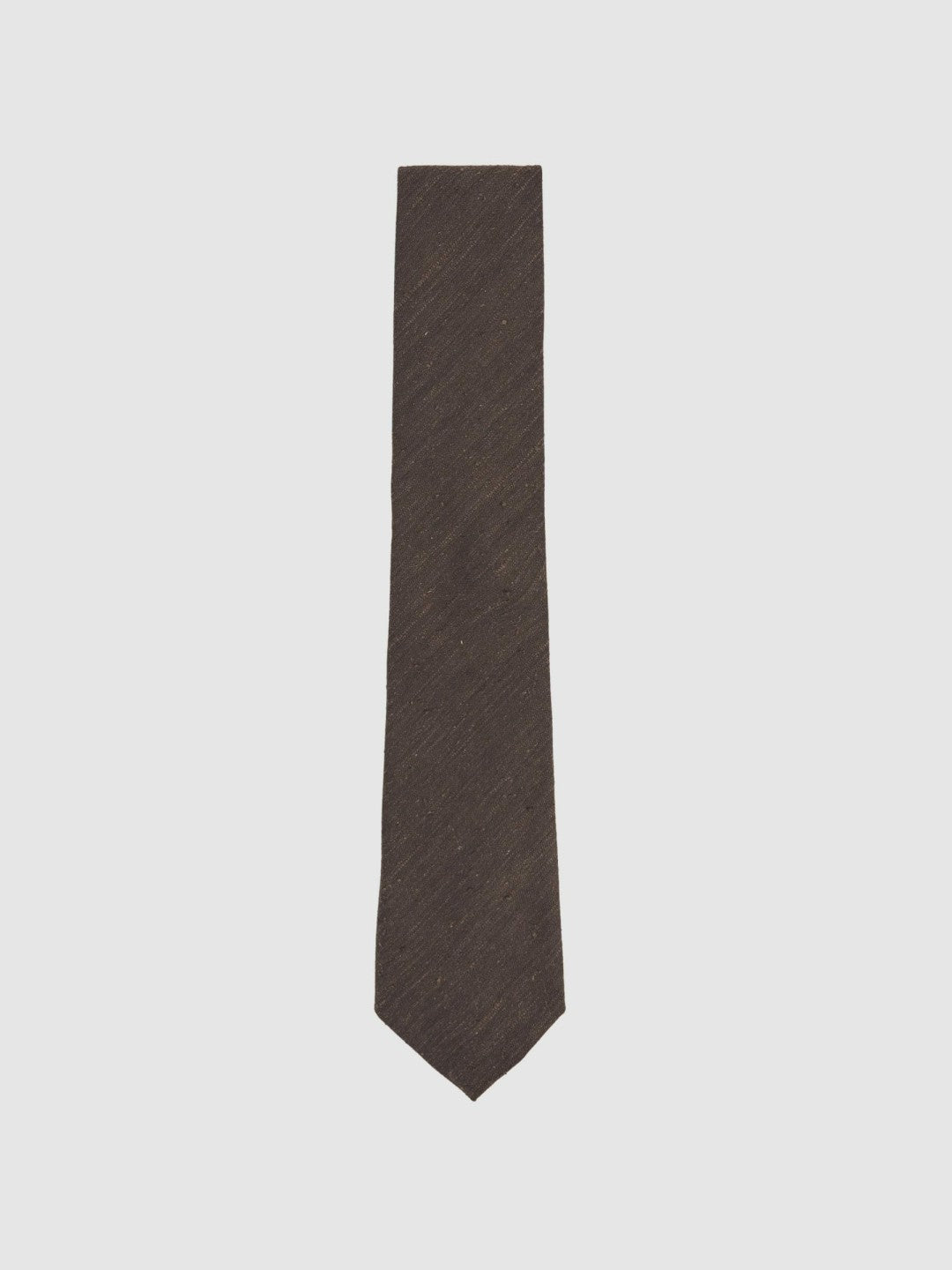 Silk Blend Textured Tie in Chocolate Brown | Reiss Men Popular