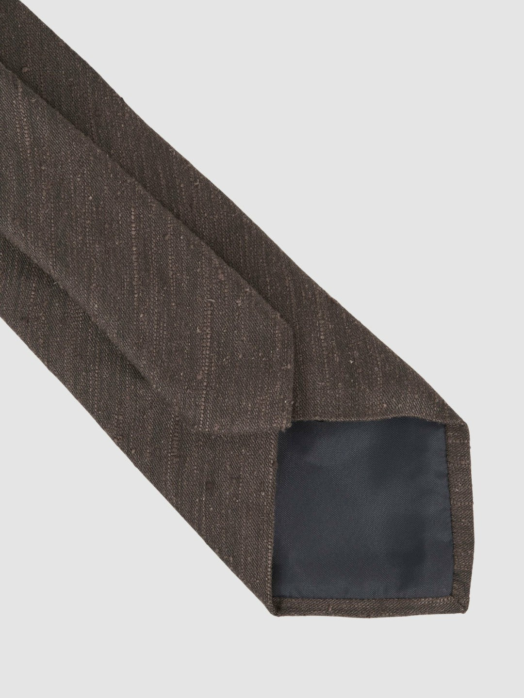 Silk Blend Textured Tie in Chocolate Brown | Reiss Men Popular