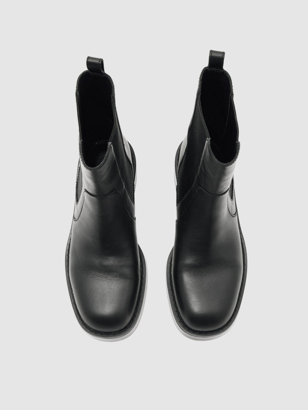 Leather Chelsea Boots in Black | Reiss Women Premium