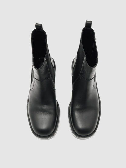 Leather Chelsea Boots in Black | Reiss Women Premium