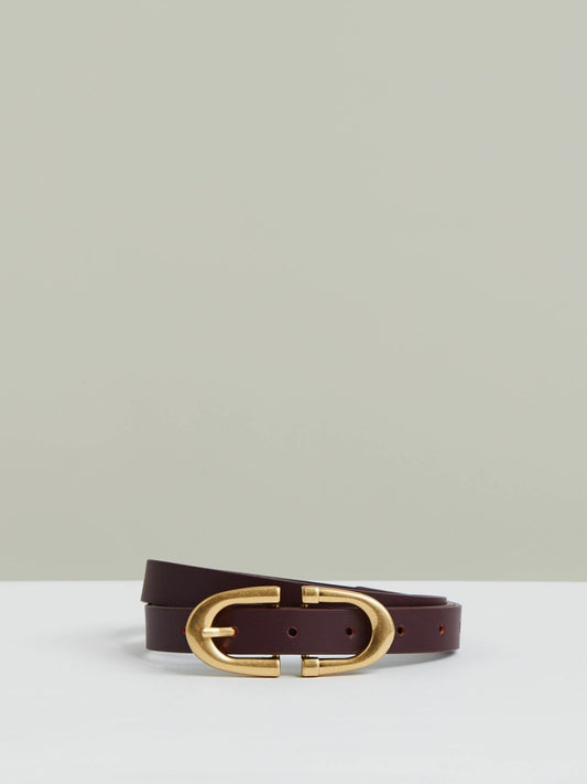 Horseshoe Belt in Burgundy | Reiss Women Trending