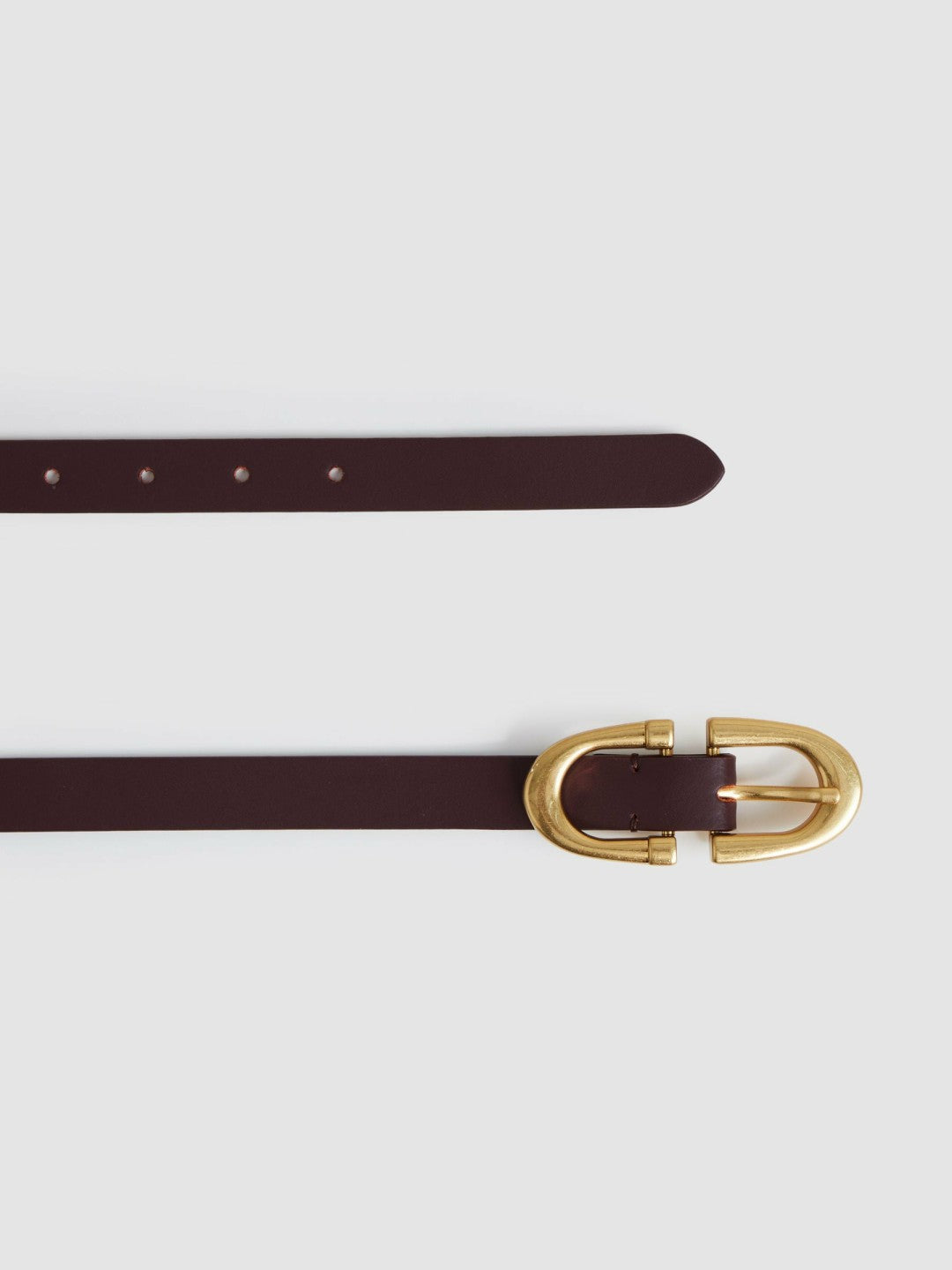 Horseshoe Belt in Burgundy | Reiss Women Trending