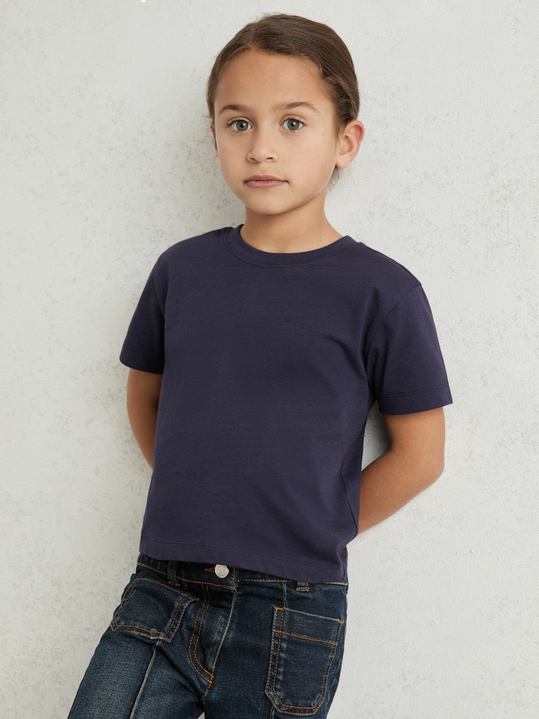 9-13 yrs Cotton Crew Neck T-Shirt in Navy | Reiss Children & Baby Trending