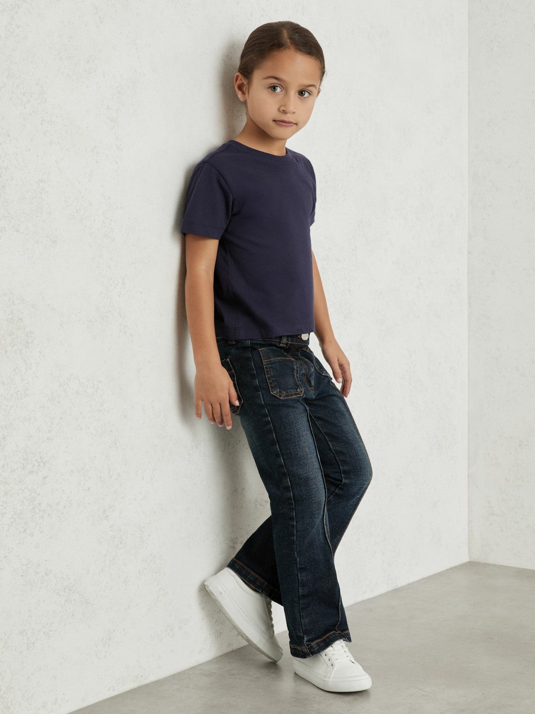 9-13 yrs Cotton Crew Neck T-Shirt in Navy | Reiss Children & Baby Trending
