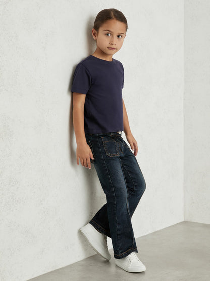 9-13 yrs Cotton Crew Neck T-Shirt in Navy | Reiss Children & Baby Trending