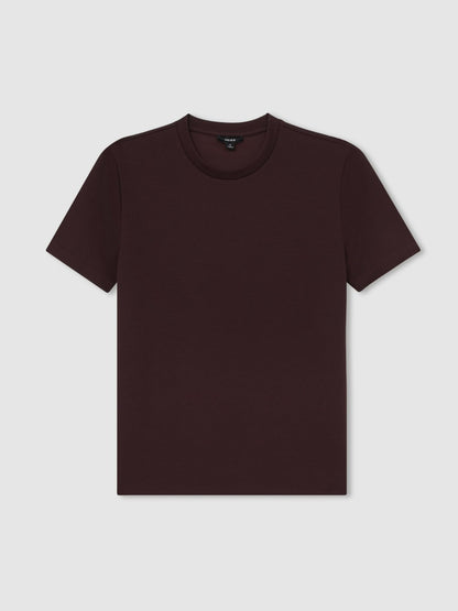 Interlock Jersey Crew Neck T-Shirt in Cherry Red | Reiss Men New