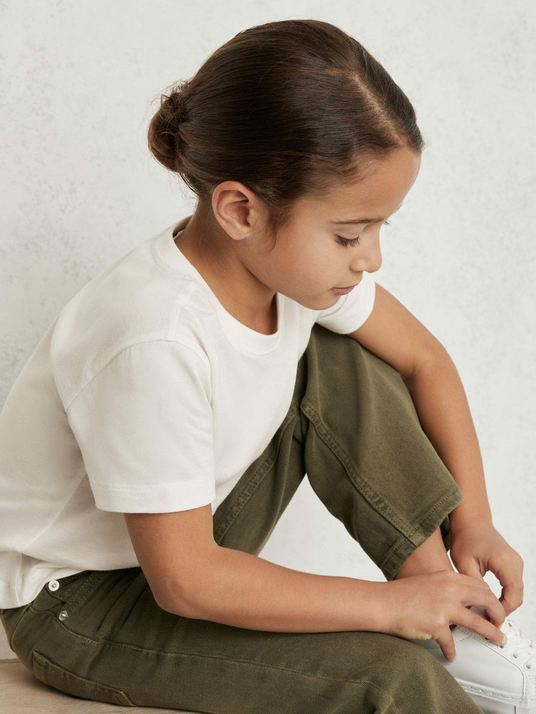 9-13 yrs Cotton Crew Neck T-Shirt in Ivory | Reiss Children & Baby New