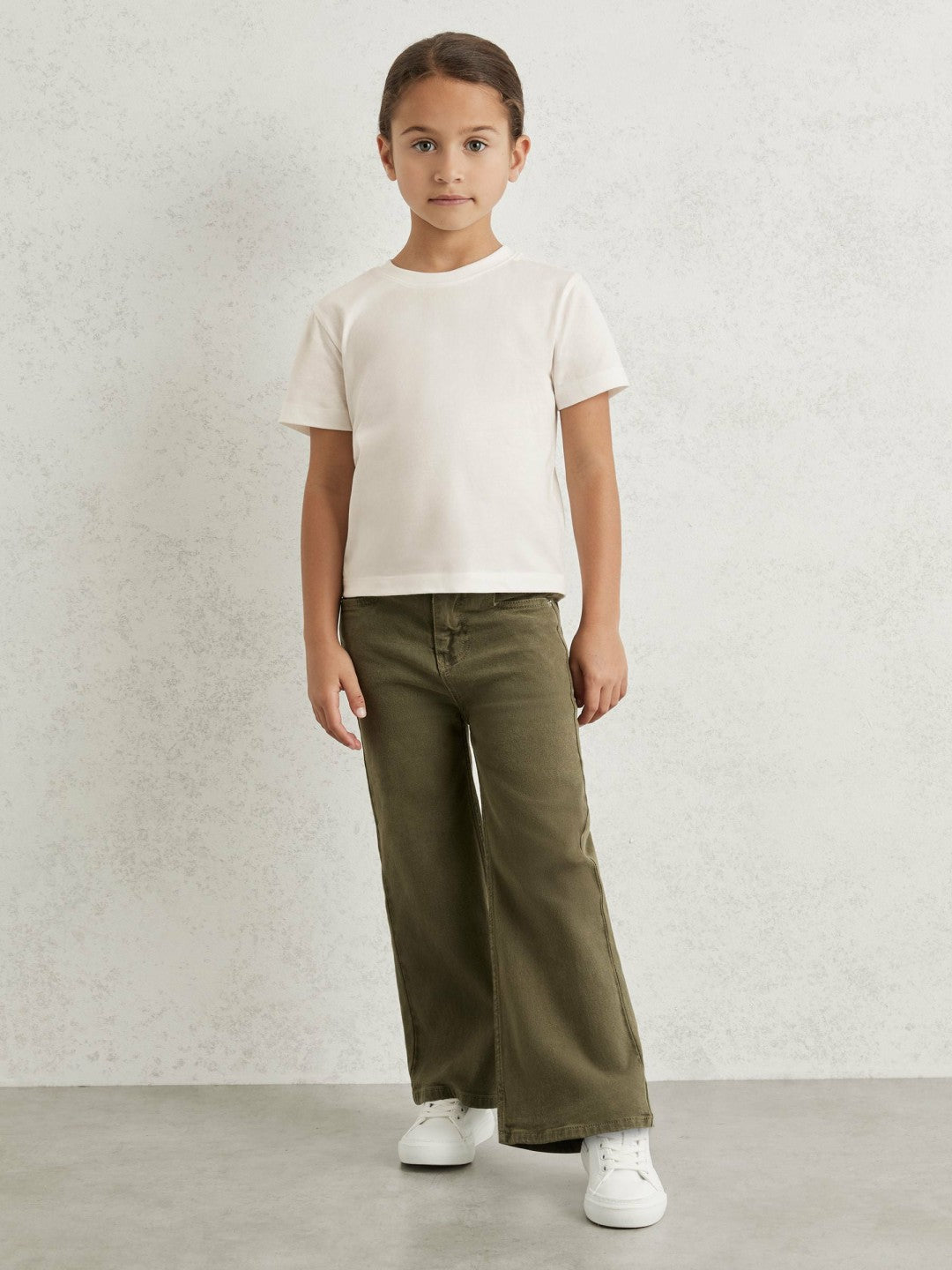 9-13 yrs Cotton Crew Neck T-Shirt in Ivory | Reiss Children & Baby New