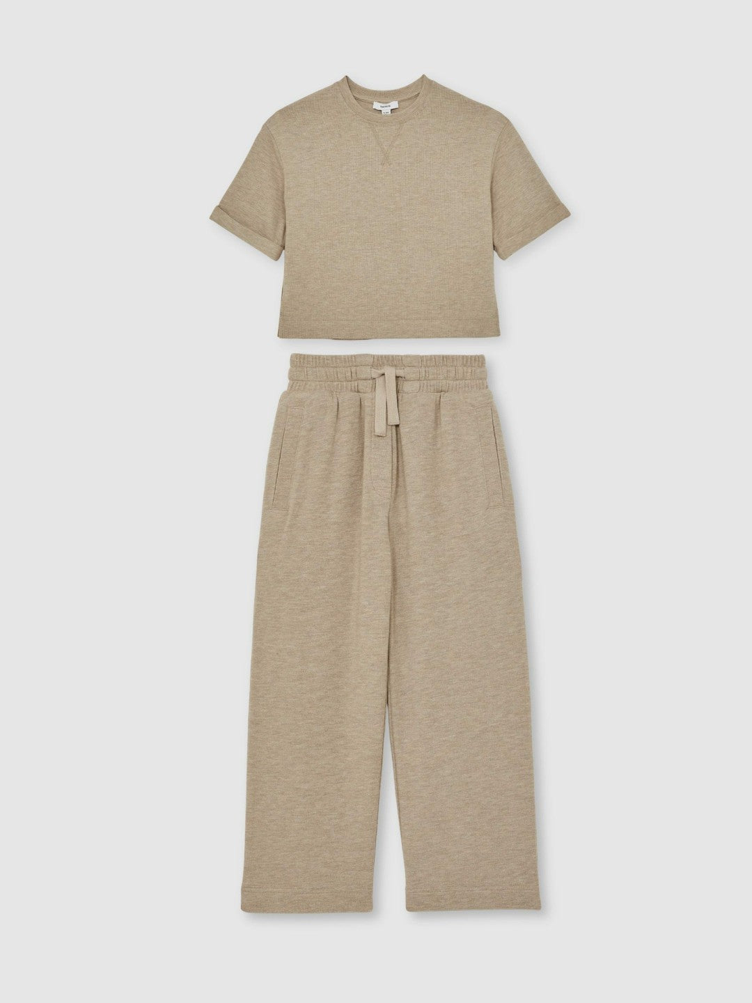 13-14 yrs Top And Trousers Lounge Set in Oatmeal | Reiss Children & Baby Premium