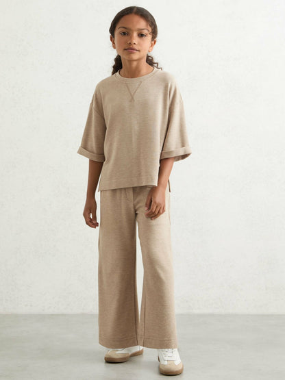 9-13 yrs Top And Trousers Lounge Set in Oatmeal | Reiss Children & Baby Featured