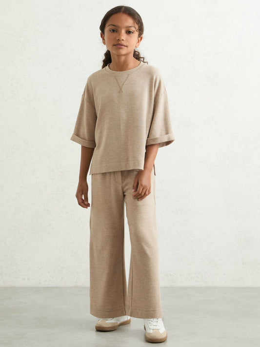 9-13 yrs Top And Trousers Lounge Set in Oatmeal | Reiss Children & Baby Featured