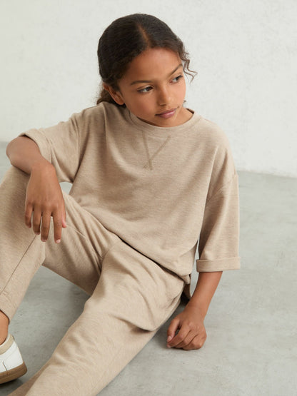 9-13 yrs Top And Trousers Lounge Set in Oatmeal | Reiss Children & Baby Featured