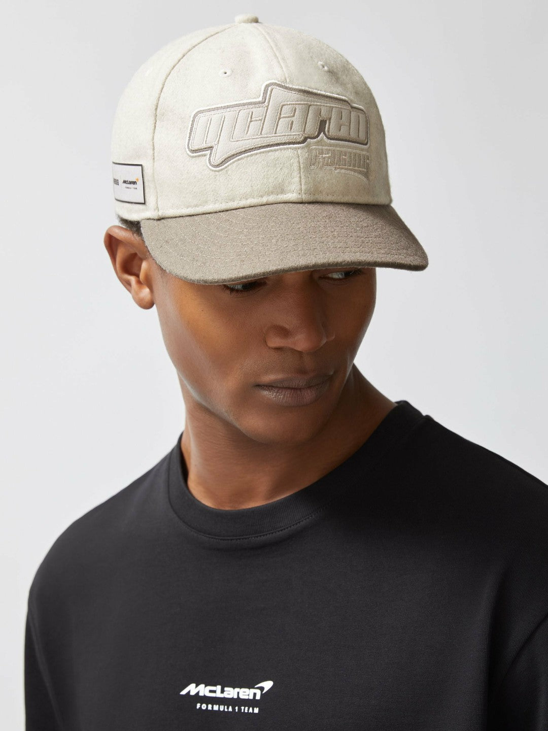 McLaren Racing Embroidered Cap Unisex Fit in Stone | Reiss Men Popular