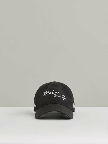 Unisex Fit McLaren Racing Logo Embroidered Cap in Black | Reiss Men Trending