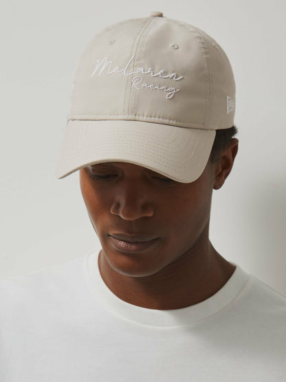 McLaren Racing Logo Embroidered Cap Unisex Fit in Stone | Reiss Men Best Seller