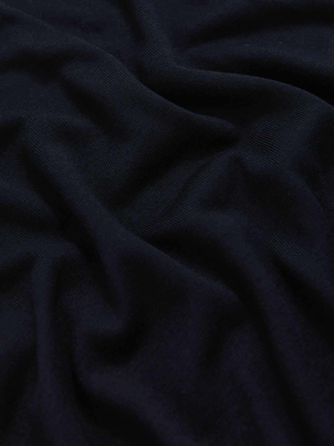 Jersey V-Neck Top in Navy | Reiss Women Recommended