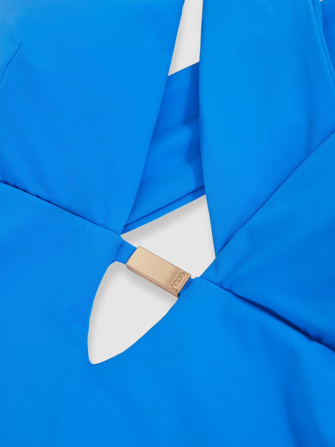 Plunge Halterneck Swimsuit in Cornflower Blue | Reiss Women Premium