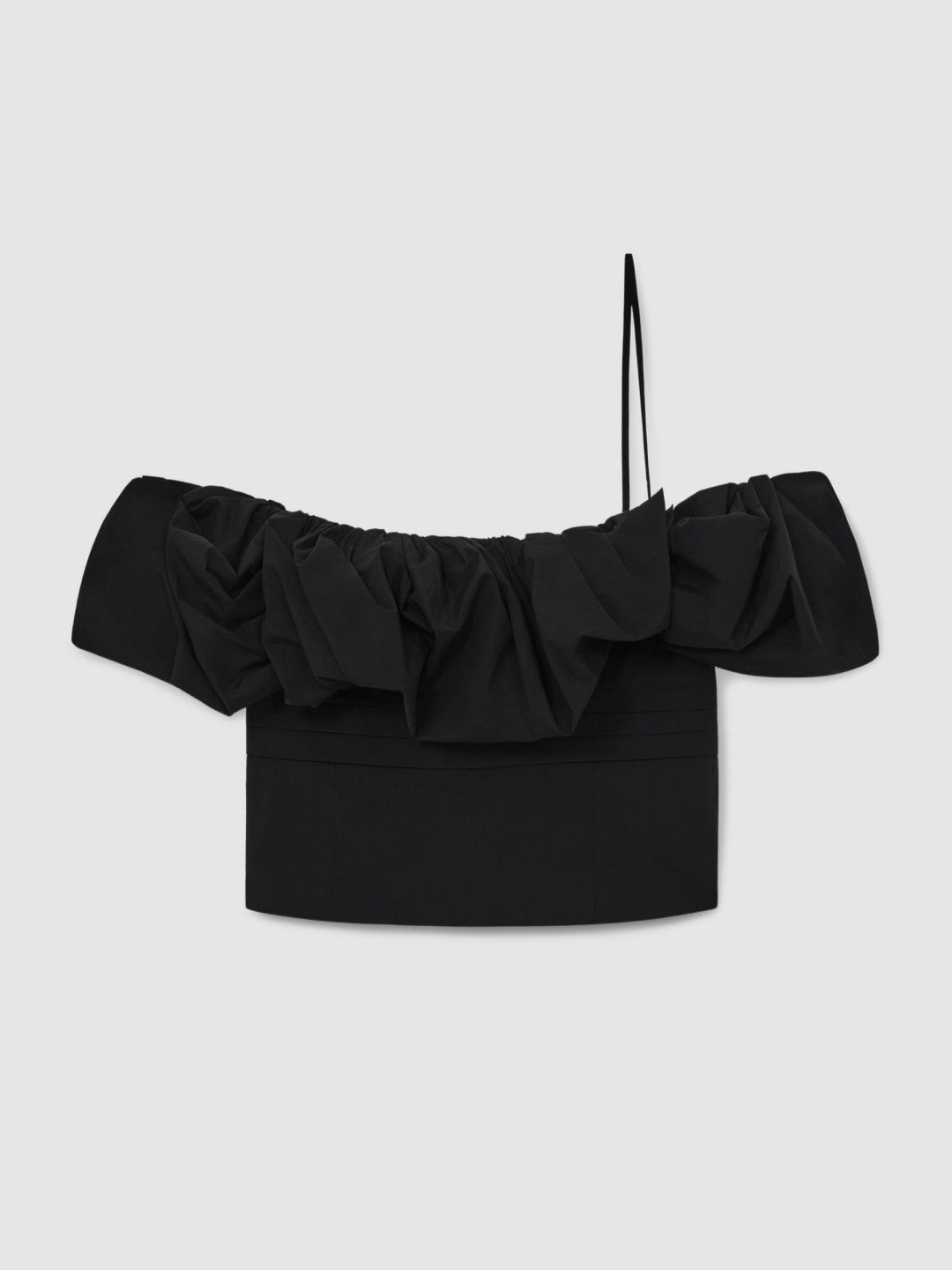 Sculptural Strapless Top in Black | Reiss Women Trending