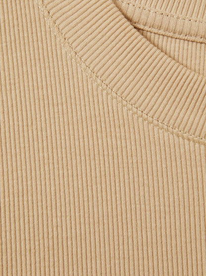 Fine-Rib Ruched Vest Top in Camel | Reiss Women Best Seller