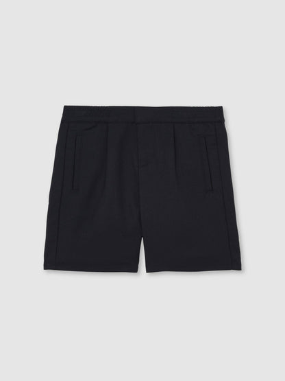 9-13 yrs Relaxed Drawstring Shorts in Navy | Reiss Children & Baby Featured