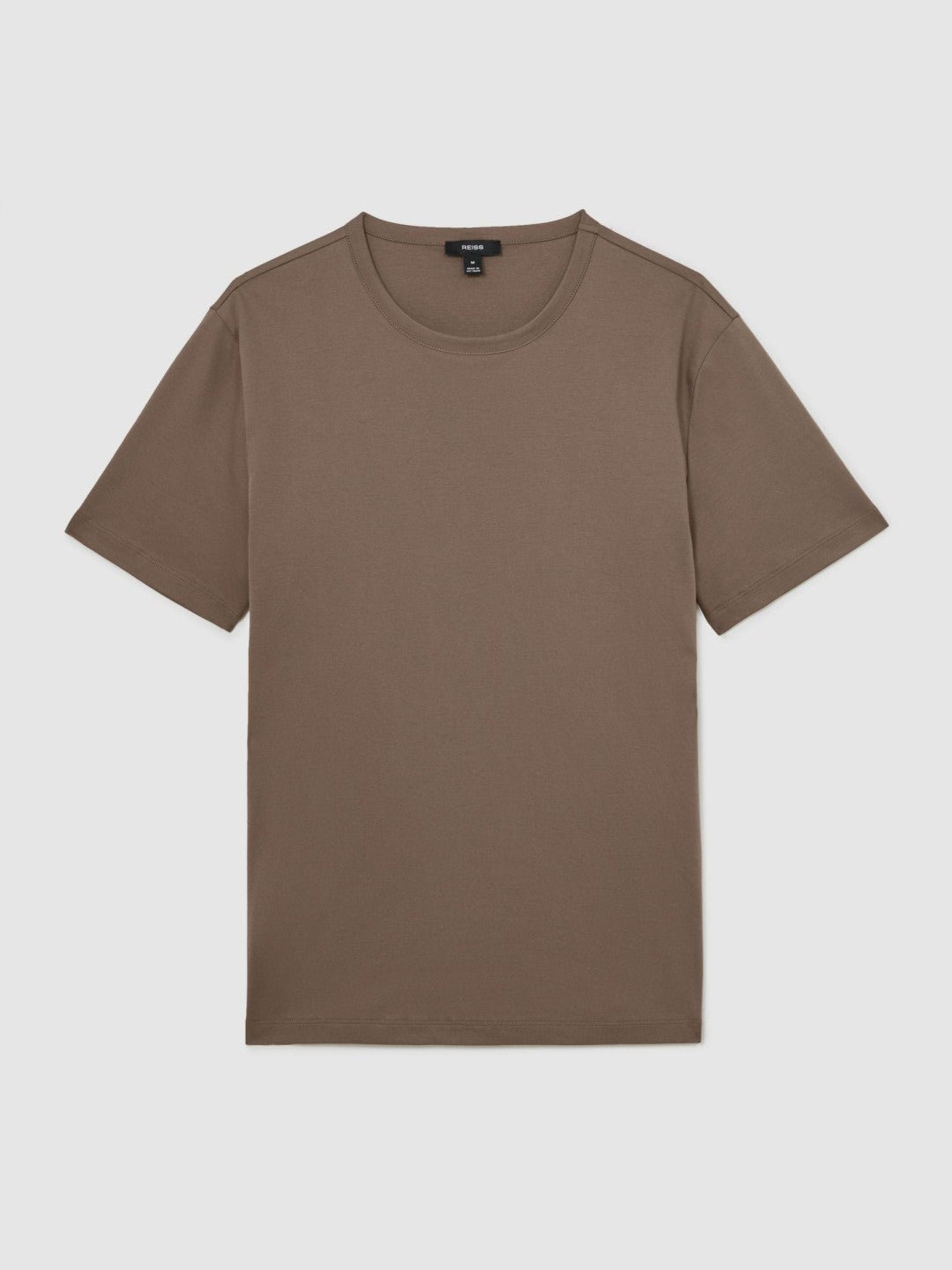 Airwater-Cotton Crew-Neck T-Shirt in Taupe Brown | Reiss Men Best Seller