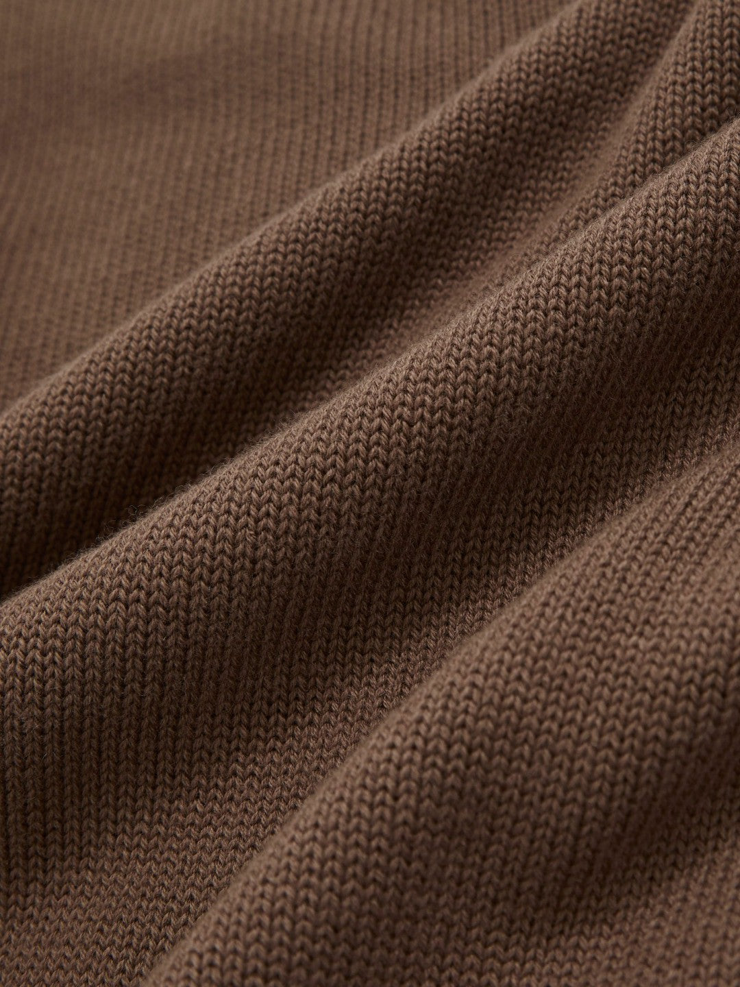 Cotton And Wool Crew-Neck Top in Brown | Reiss Women Popular