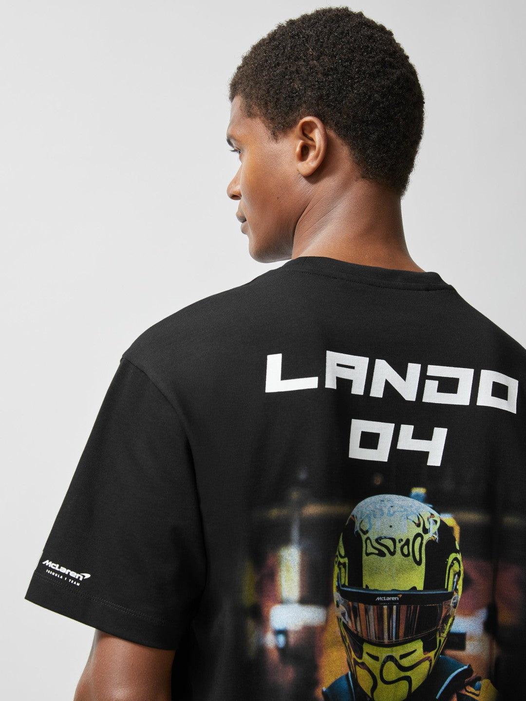 McLaren F1 Team Lando-Print T-Shirt Unisex Fit in Black | Reiss Men New