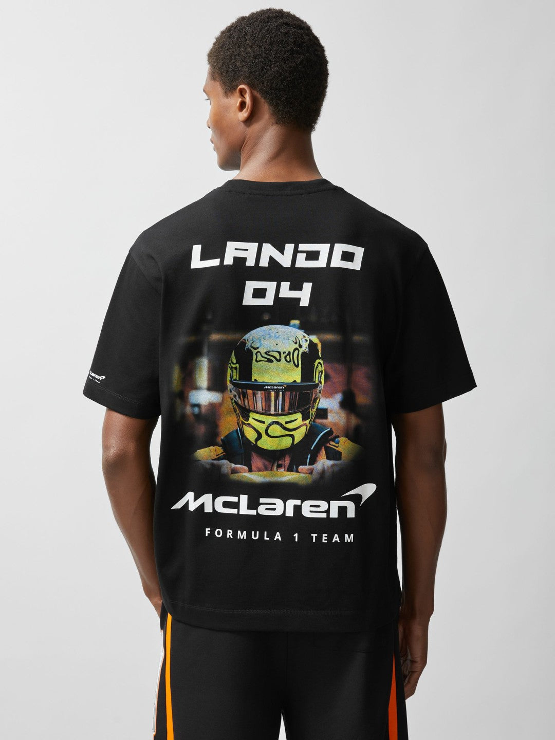 McLaren F1 Team Lando-Print T-Shirt Unisex Fit in Black | Reiss Men New