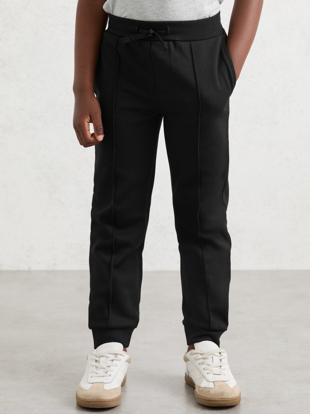 3-9 yrs Interlock Drawstring Joggers in Black | Reiss Children & Baby Trending