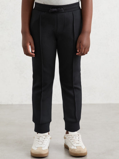 9-13 yrs Interlock Drawstring Joggers in Navy Blue | Reiss Children & Baby Exclusive