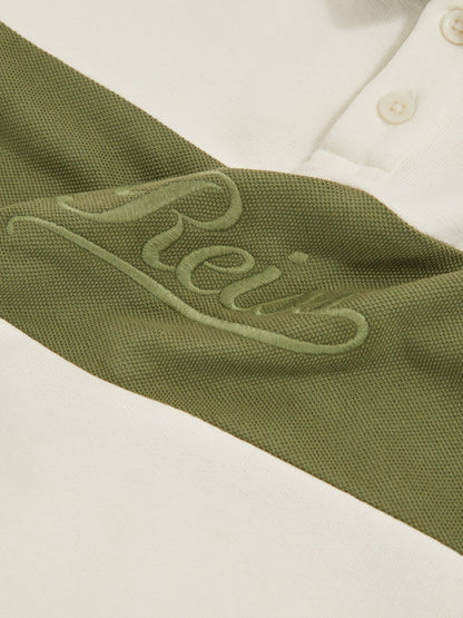 13-14 yrs Cotton Logo-Embroidery Rugby Polo Shirt in Forset Green/White | Reiss Children & Baby Signature